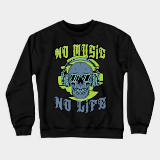 No Music No Life - Art Of Music Crewneck Sweatshirt